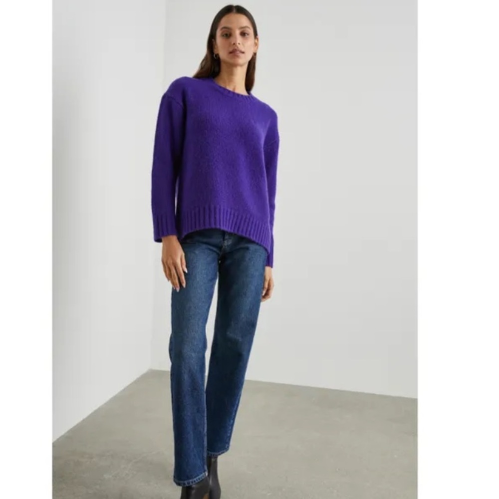 Rails extra fine merino/alpalca sweater/purple/size small